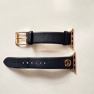 Blue leather Michael Kors I watch band, mildly used